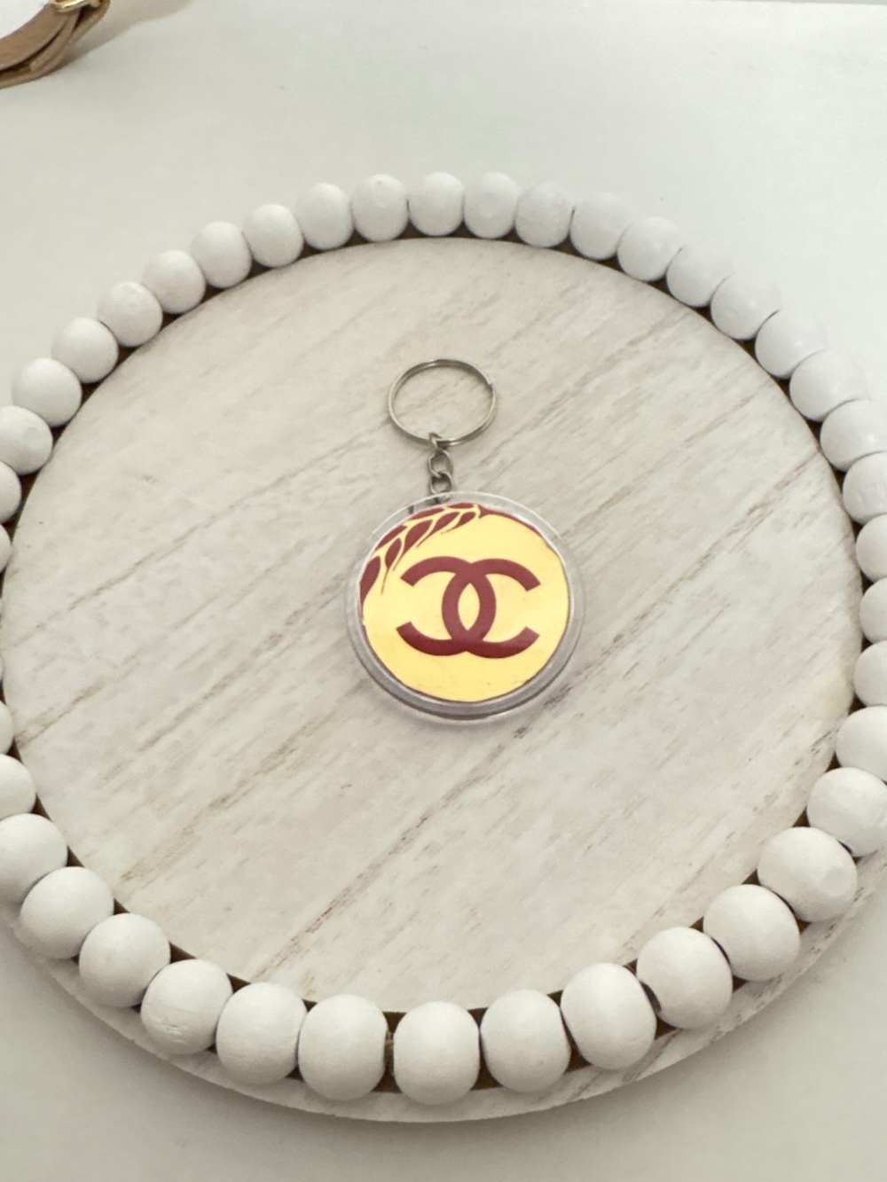 Chanel card keychain